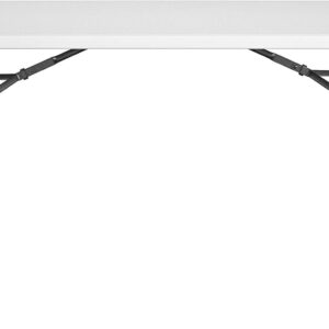 COSCO 4 ft. Straight Folding Utility Table, White